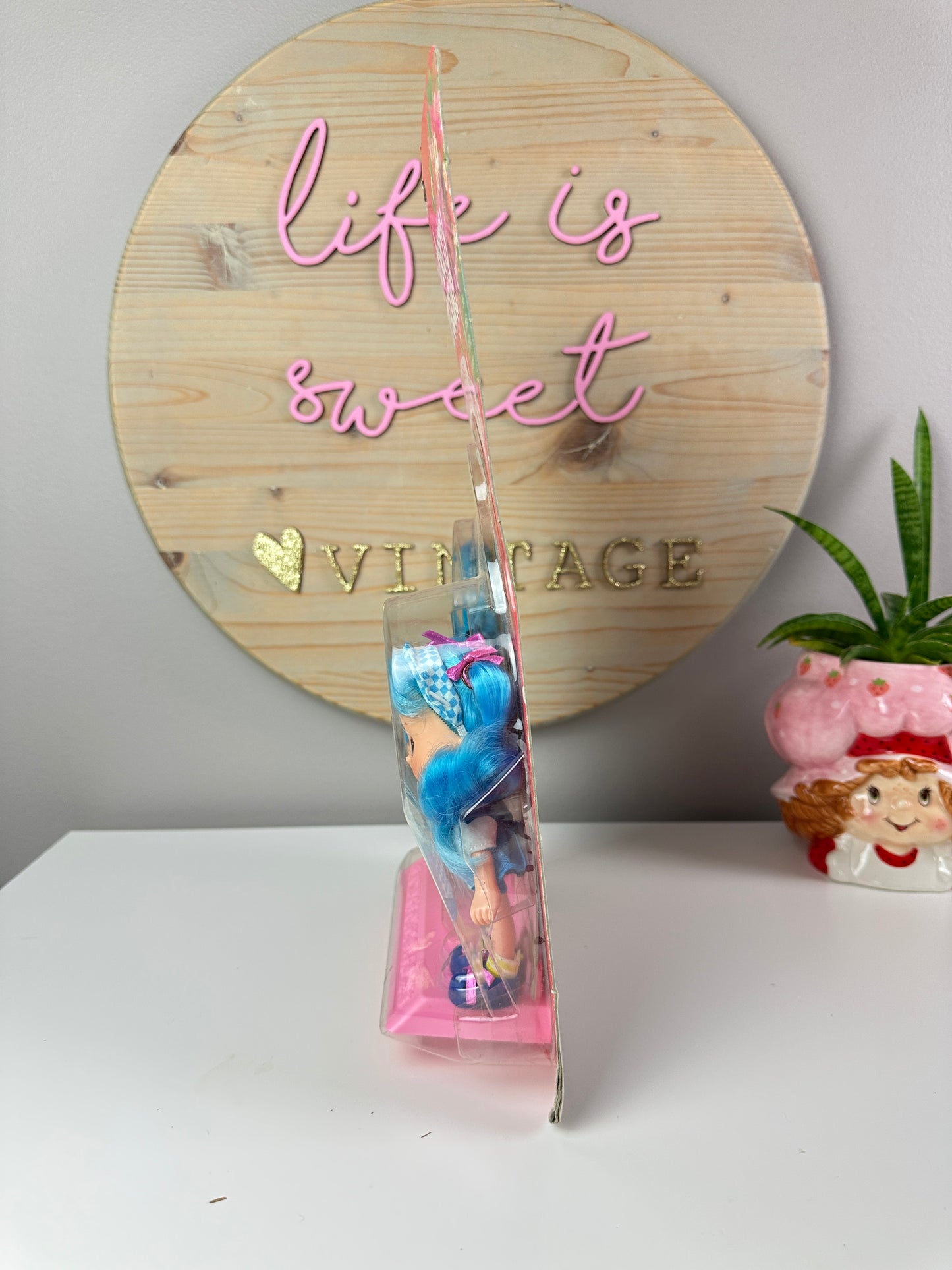 1991 THQ Strawberry Shortcake Blueberry Muffin Berry Neat Eats Doll MOC