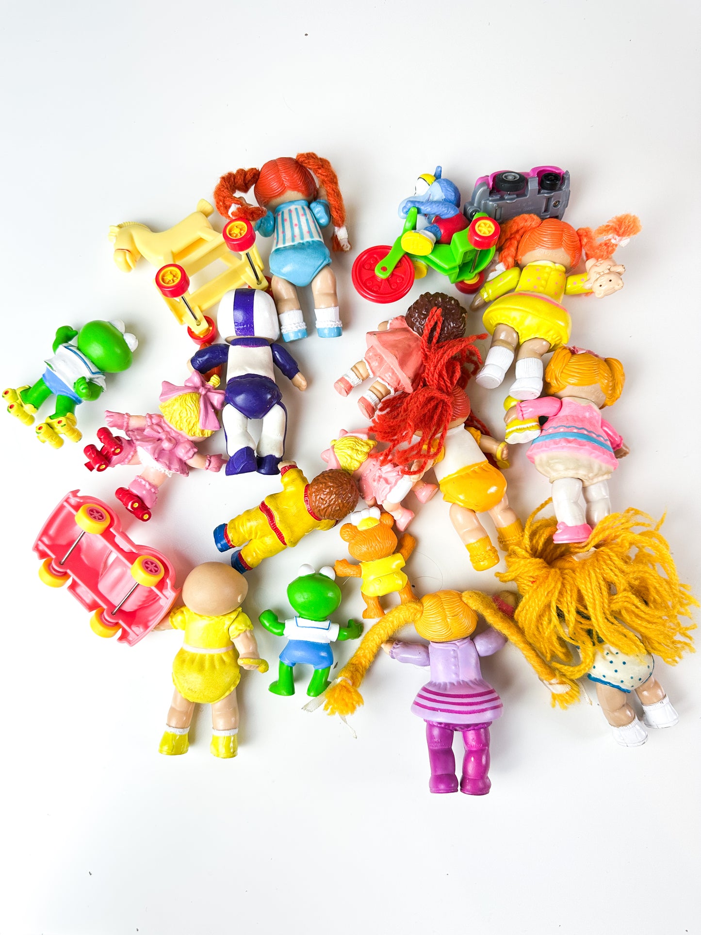 1980s Cabbage Patch Poseable, Eraser, and McD's Toy Lot