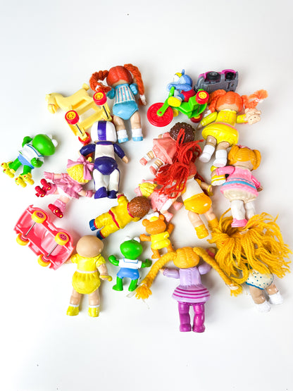 1980s Cabbage Patch Poseable, Eraser, and McD's Toy Lot
