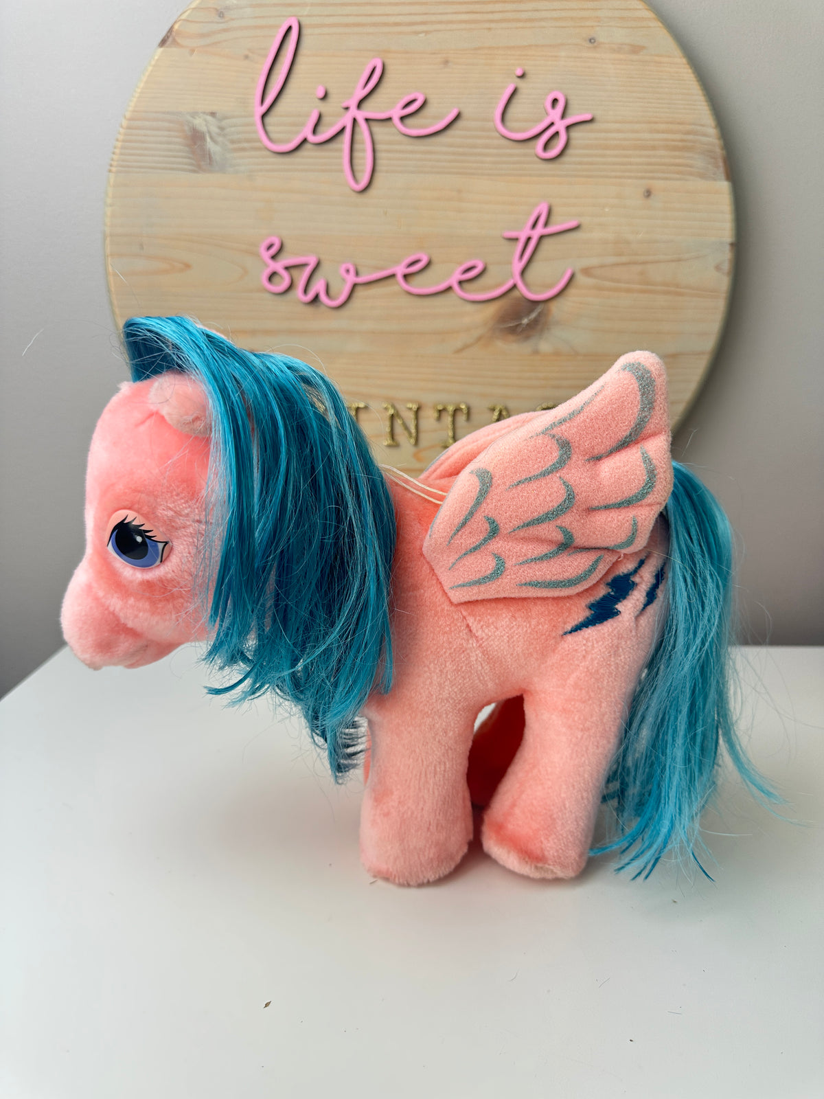 1980s Hasbro Softies G1 My Little Pony Plush Firefly Pegasus