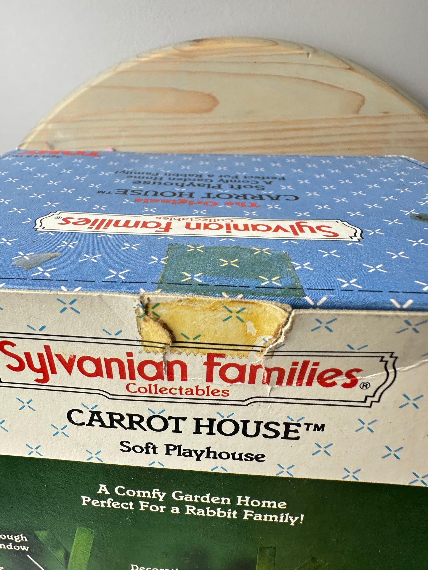 1980s Tomy Sylvanian Families Timbertop Family + Carrot House