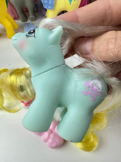 1980s Hasbro My Little Pony Newborn Twins Ponies [FLAWED]