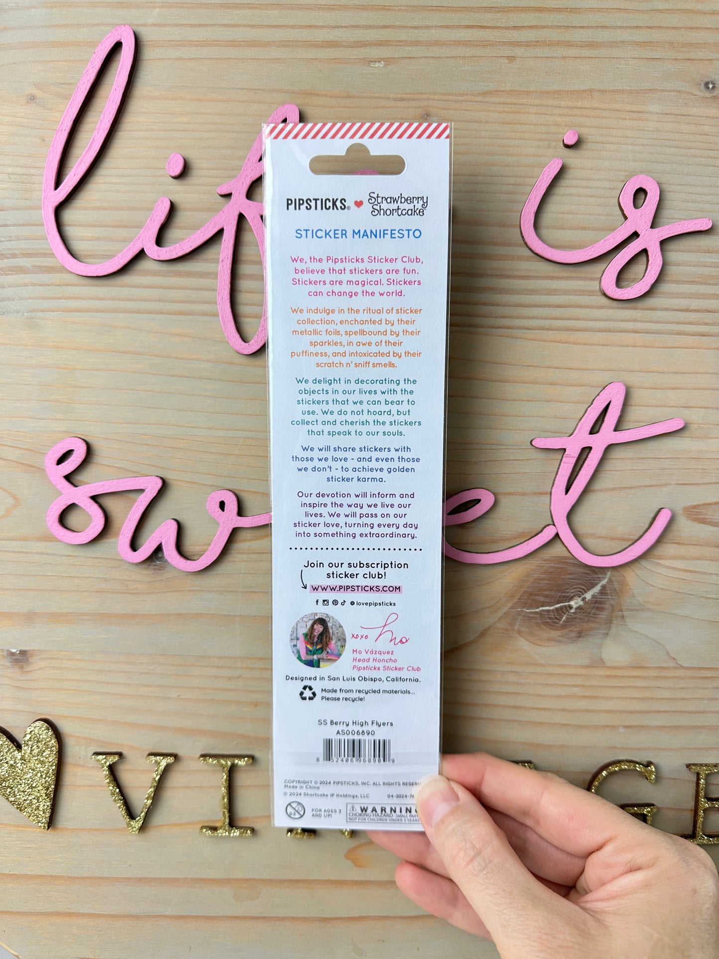 Strawberry Shortcake Berry High Flyers Stickers [Pipsticks]