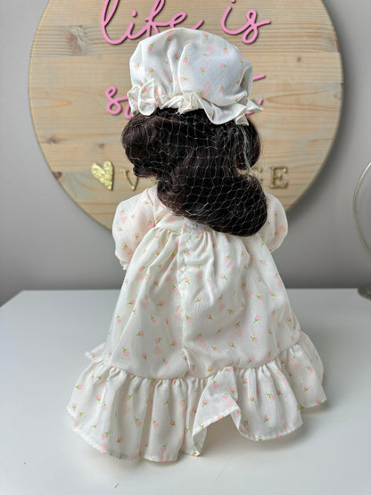 1966 Effanbee Half Pint Brunette Sleepy Eyed Doll in Gown MIB