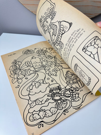 1982 Happy House AGC Strawberry Shortcake Busy Book Coloring & Activity Book