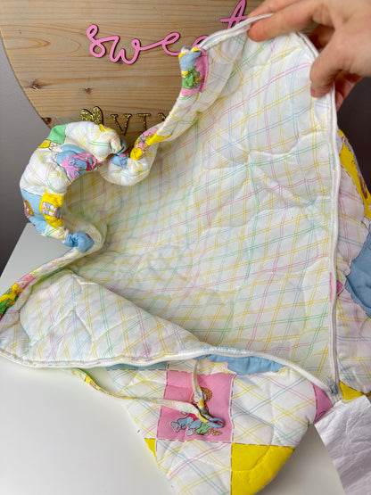 1980s Cabbage Patch Kids Doll Hooded Sleeping Bag Sack w/ Zipper