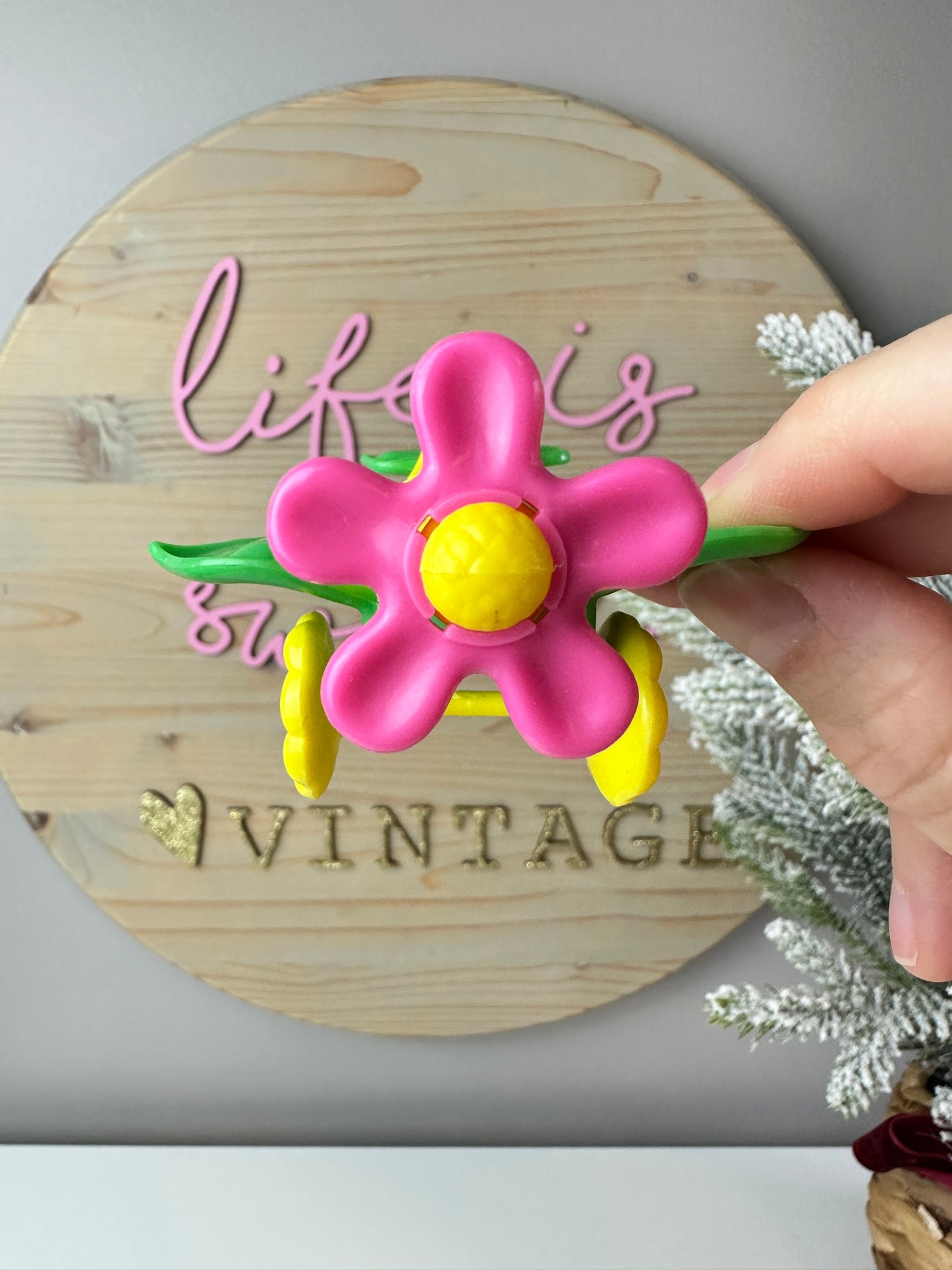 1984 Kenner Strawberry Shortcake Cherry Cuddler with Gooseberry Flying an Airplane Deluxe Mini PVC Figure *Berry Vault*