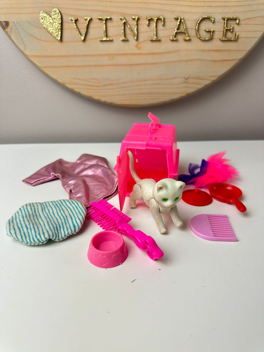 1980s Random Jem, Barbie, & Strawberry Shortcake Accessories Lot