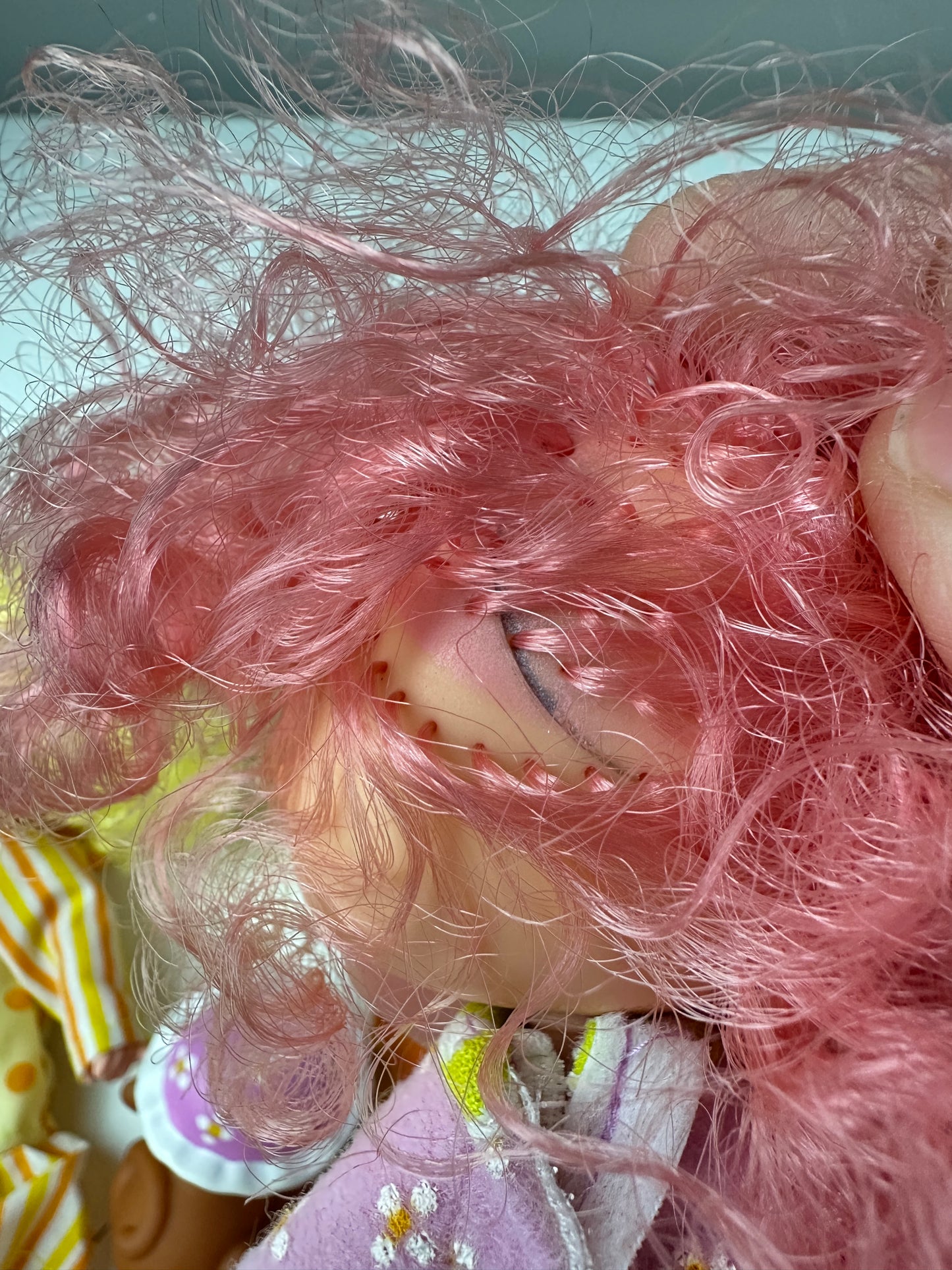 1984 Kenner Strawberry Shortcake Raspberry Tart with Sweet Sleeper Sweet Sleeper Doll