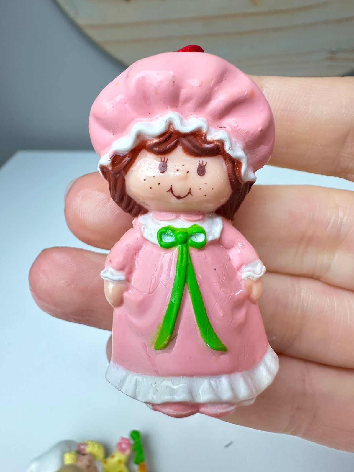 1980s Kenner Strawberry Shortcake in a Nightgown Miniature PVC