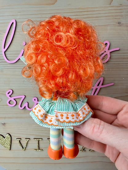 1980s Estrela Coleção Moranguinho Strawberry Shortcake Little Orange "Knot of Ribbon" Doll