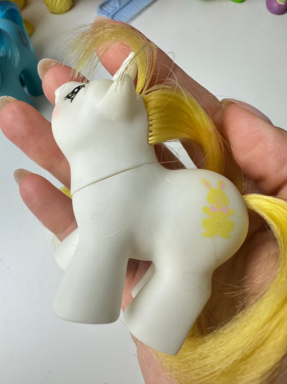 1980s Hasbro My Little Pony Newborn Twins Rattles & Tattles *Berry Vault*