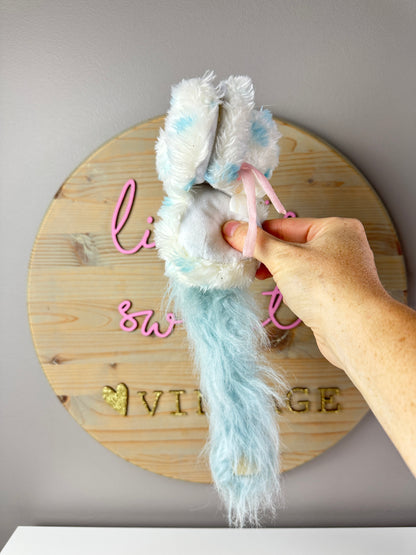 1980s Kenner Furrever Friends Blue Cat Plush TLC Incomplete