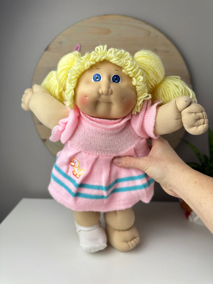 1980s Coleco Cabbage Patch Girl [Blonde Pigtails Blue Eyes]