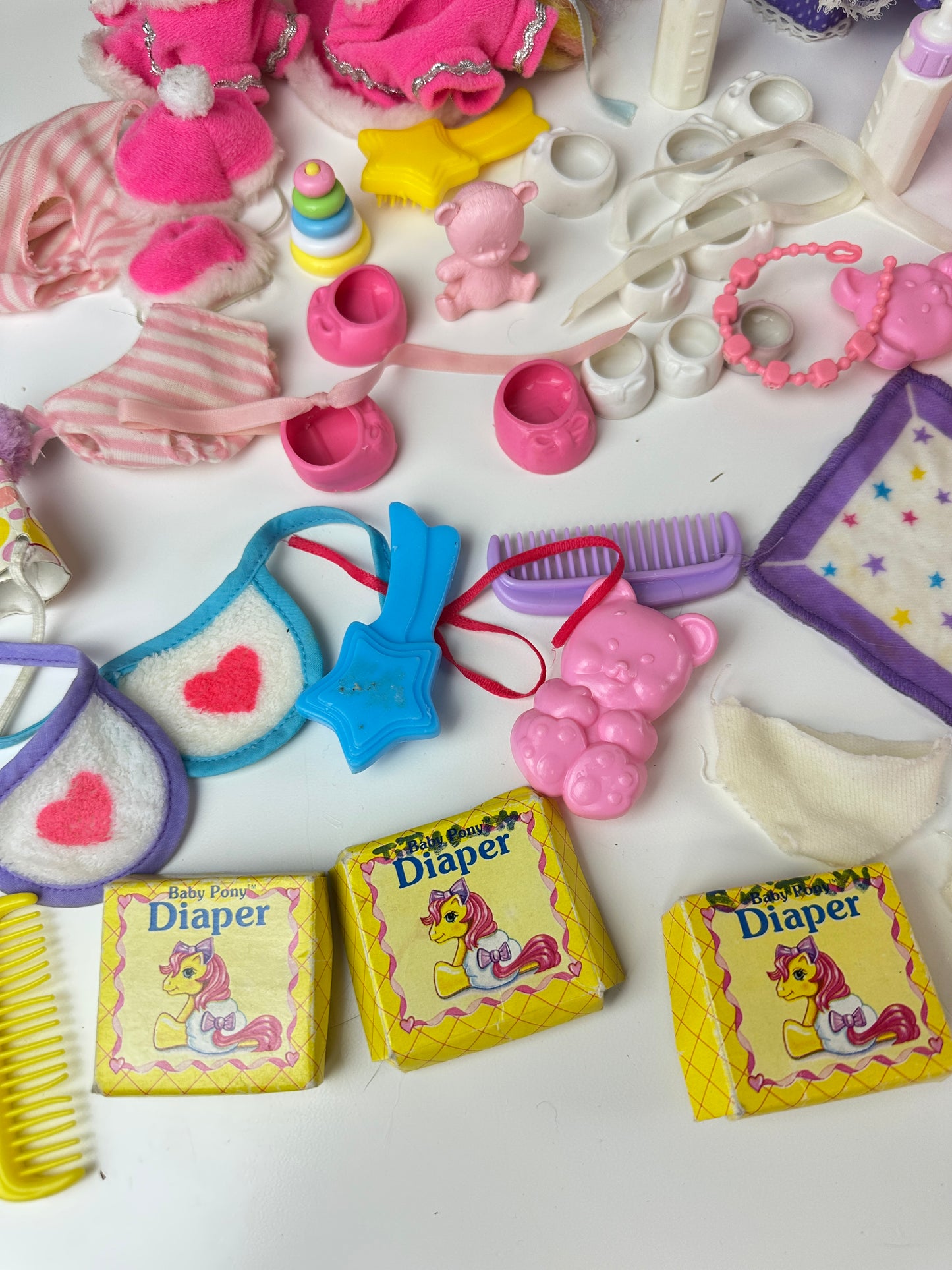 1980s Hasbro My Little Pony G1 Accessories Lot with Baby Glory