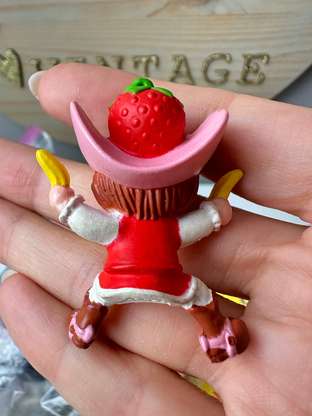 1983 Kenner Strawberry Shortcake Rocking Horse Strawberryland Deluxe Miniature [Mini Only]