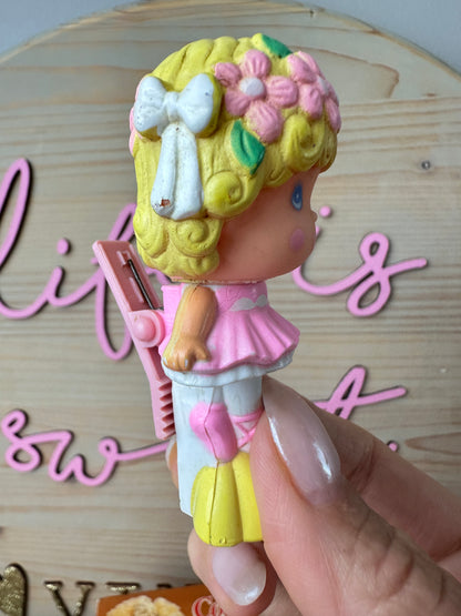 1980s Hasbro Charmkins Lady Slipper Doll Clip