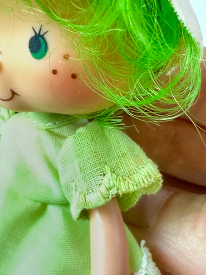 1982 Kenner Strawberry Shortcake Lime Chiffon with Parfait Parrot Doll with Box