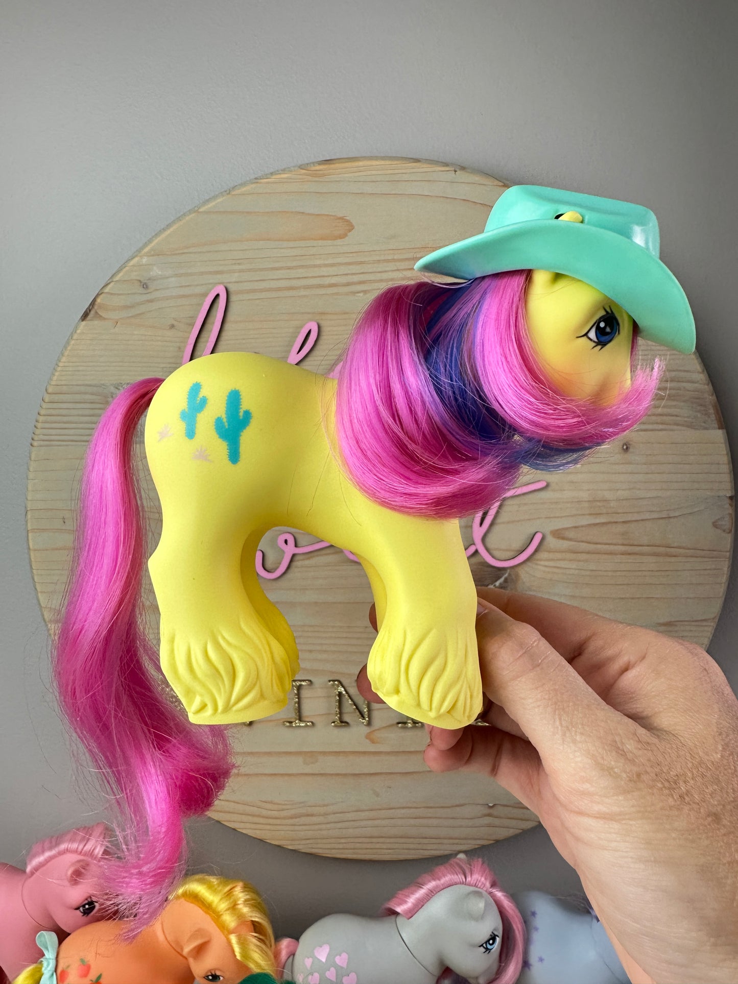 1980s Hasbro My Little Pony Big Brother Tex with Accessories