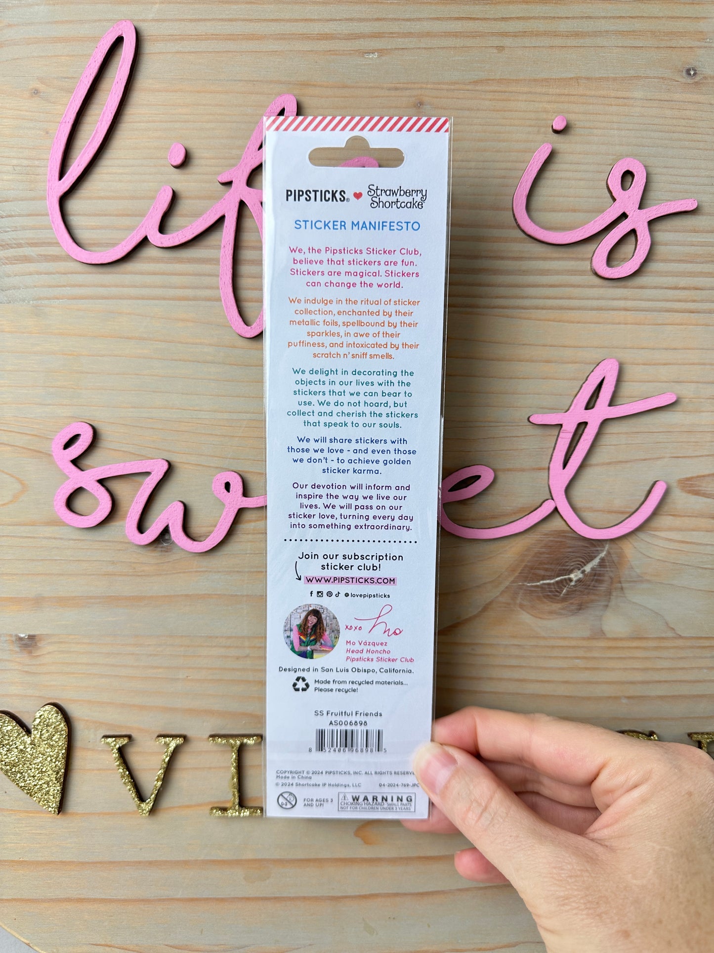 Strawberry Shortcake Fruitful Friends Stickers [Pipsticks]