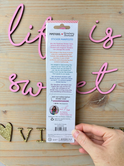 Strawberry Shortcake Fruitful Friends Stickers [Pipsticks]