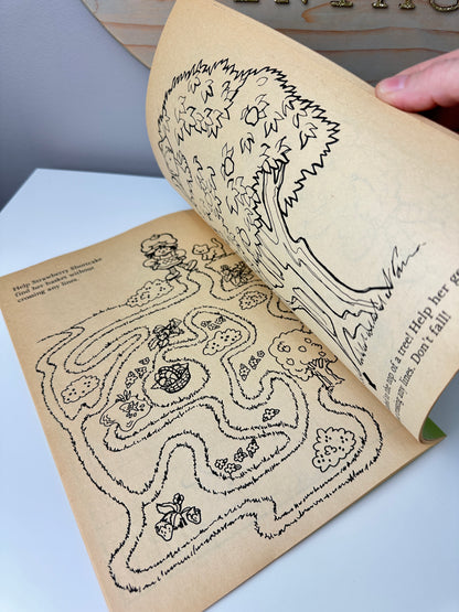 1982 Happy House AGC Strawberry Shortcake Book of Mazes Coloring & Activity Book