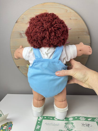 1980s Coleco Cabbage Patch Boy with Pacifier & Paperwork [Louis Dean]