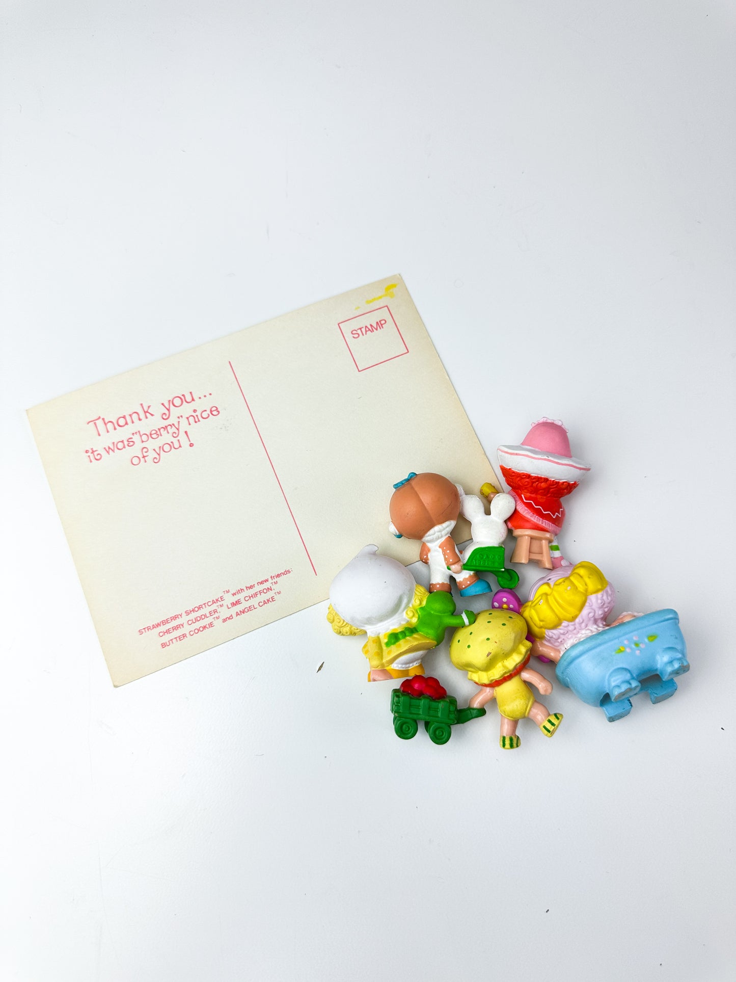 1980s Kenner Strawberry Shortcake Miniature Mini PVC Figures Starter Lot #3
