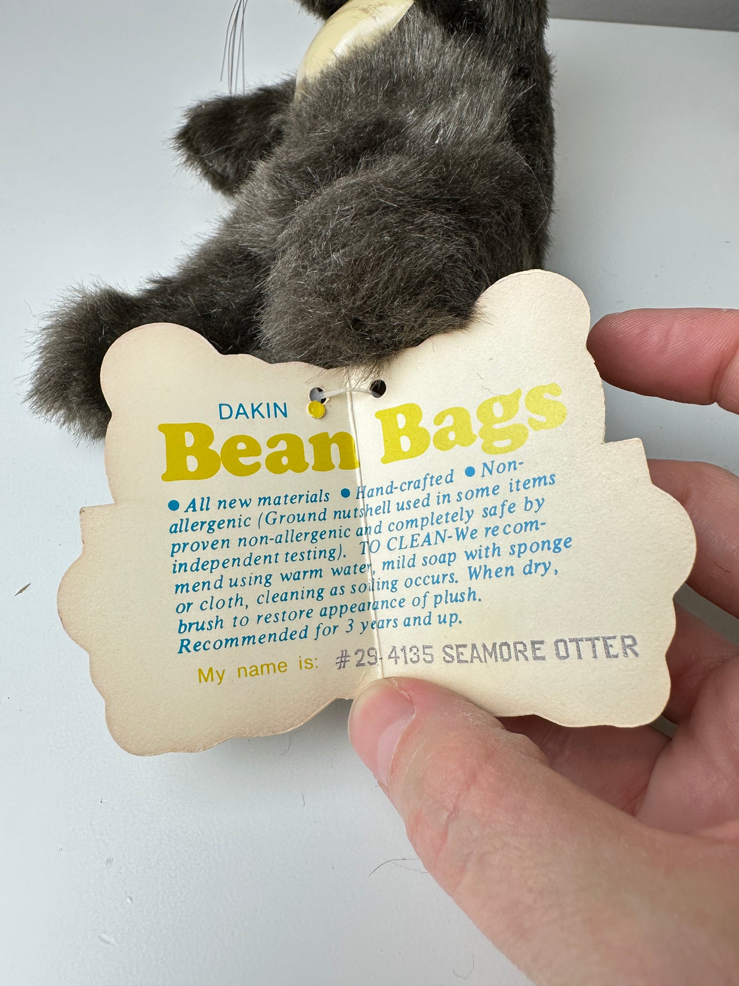 Dakin Bean Bags Seamore Otter with Shell Plush