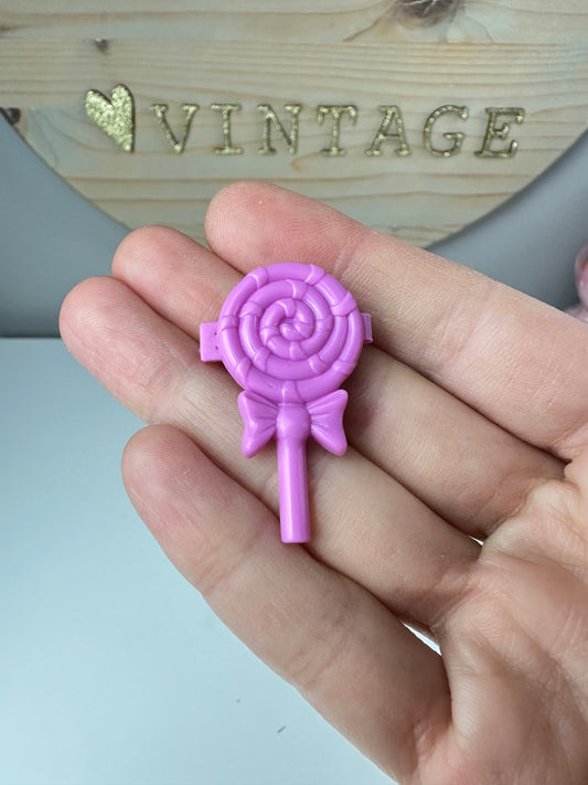1987 Hasbro G1 My Little Pony Sundae Best Hair Clip Accessory [Swirly Whirly]