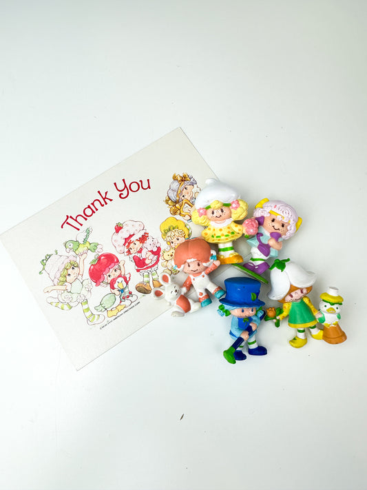 1980s Kenner Strawberry Shortcake Miniature Mini PVC Figures Starter Lot #4