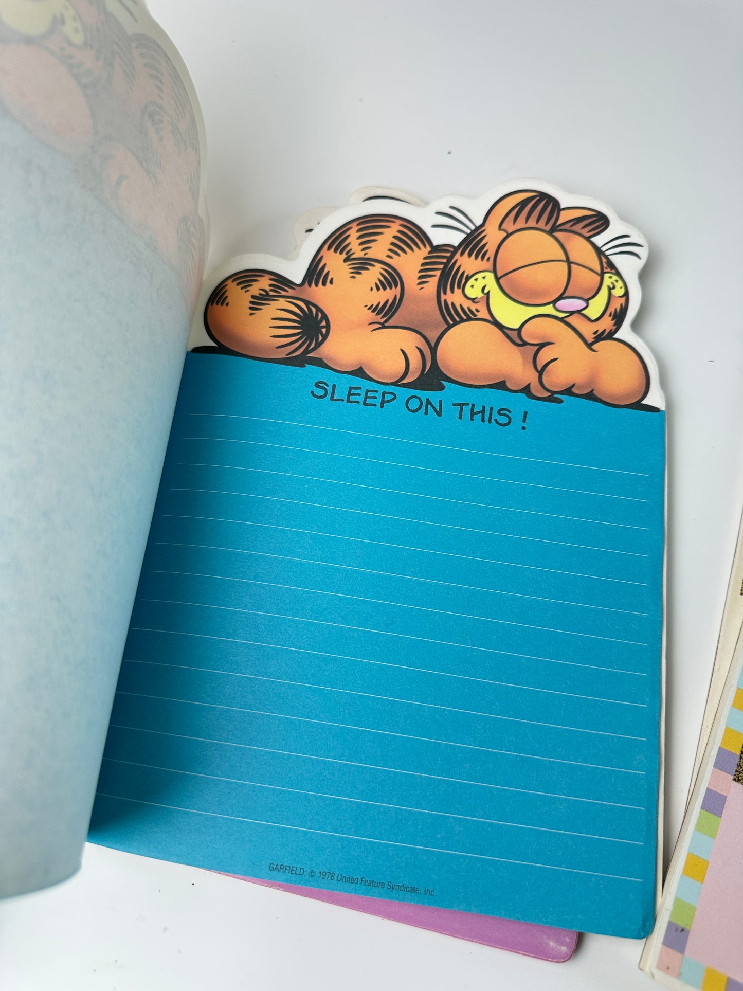 1980s Mead Garfield Stationary Notebooks 10" x 6" [Lot of Two]