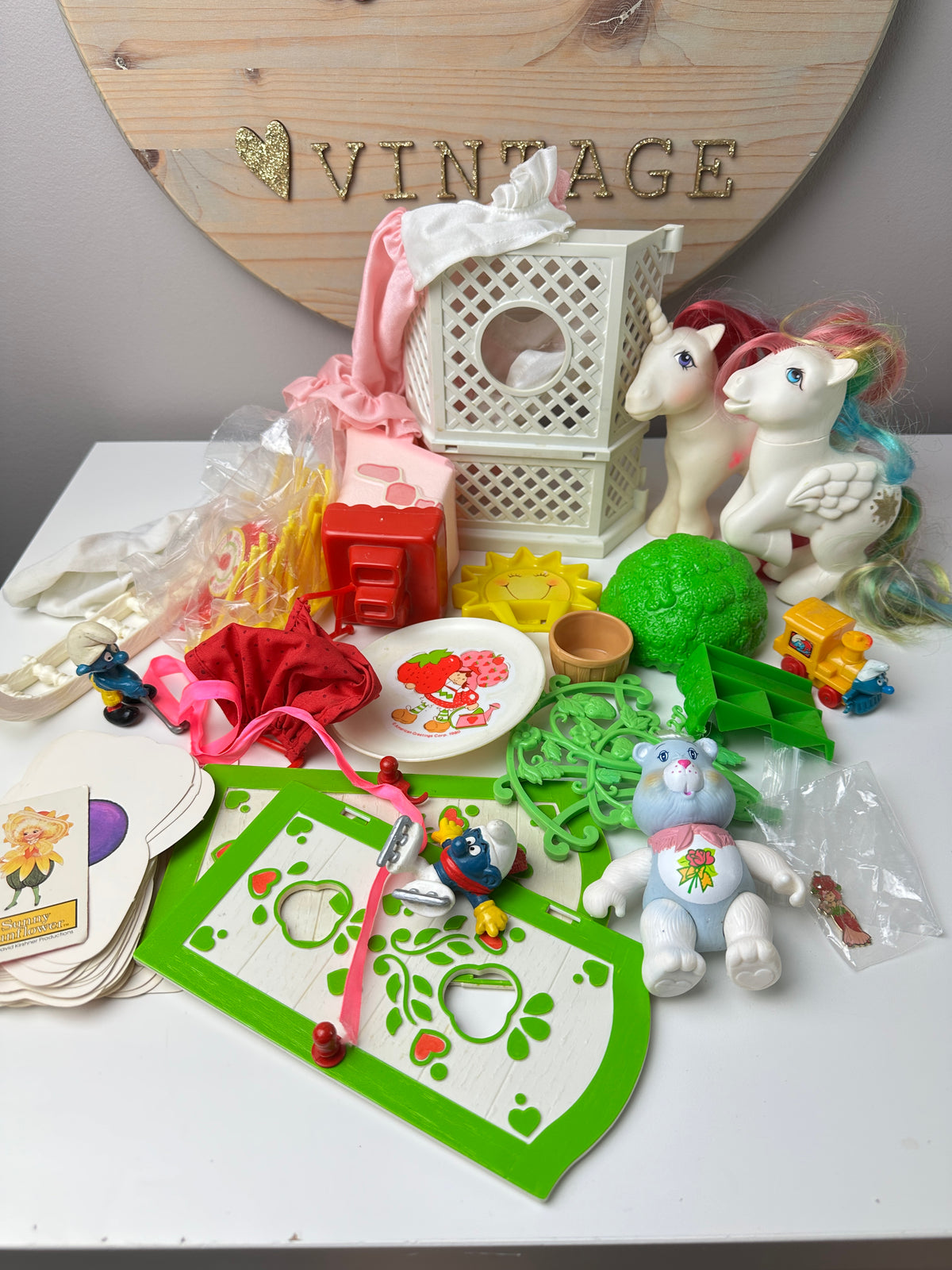1980s Kenner Hasbro Strawberry Shortcake Parts & Pieces TLC Played With Lot
