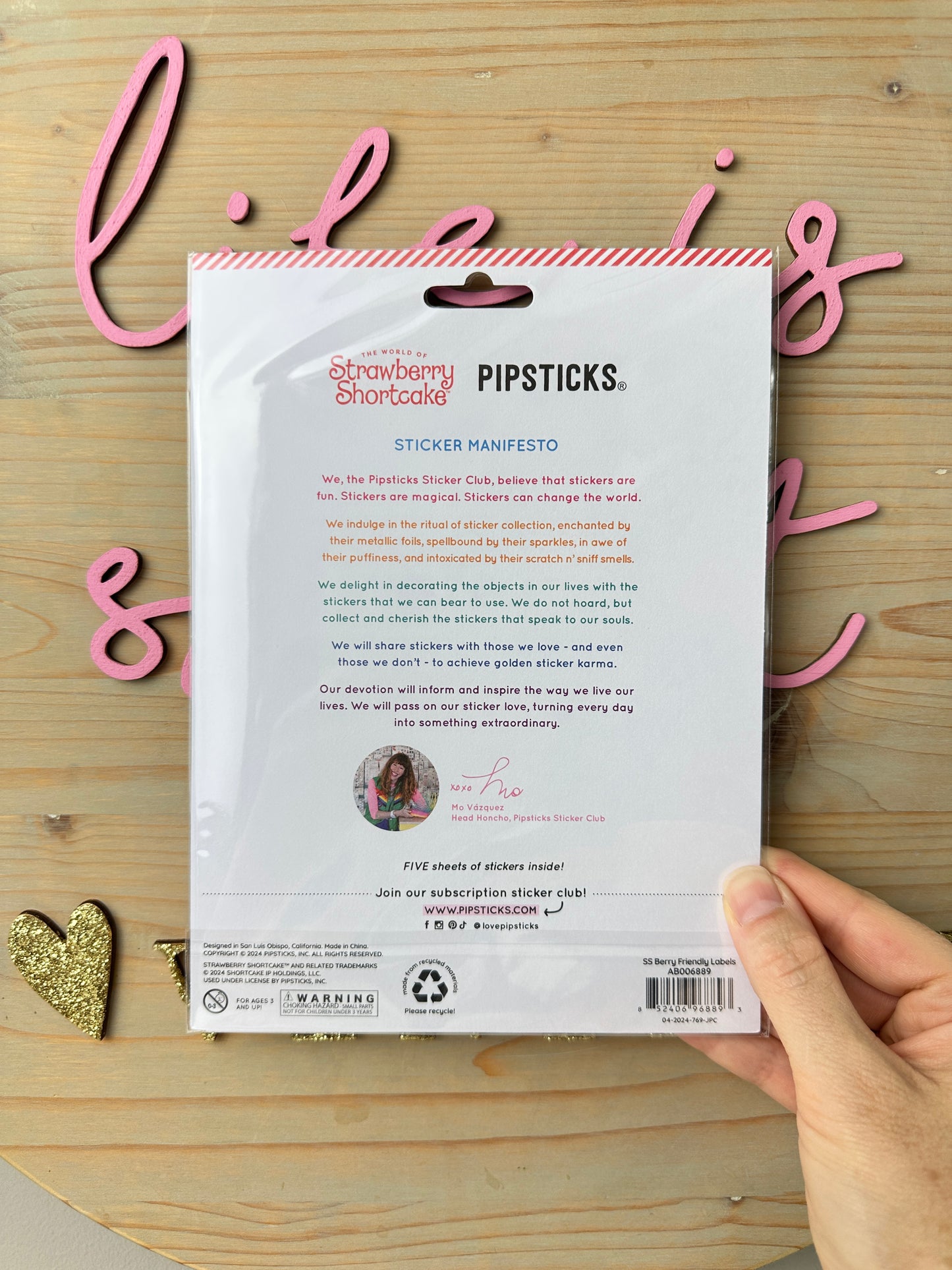 Strawberry Shortcake Berry Friendly Labels [Pipsticks]