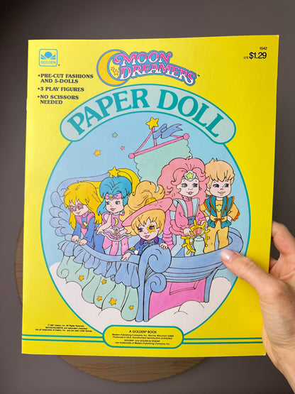 1980s Golden Moondreamers Paperdoll Book Unused
