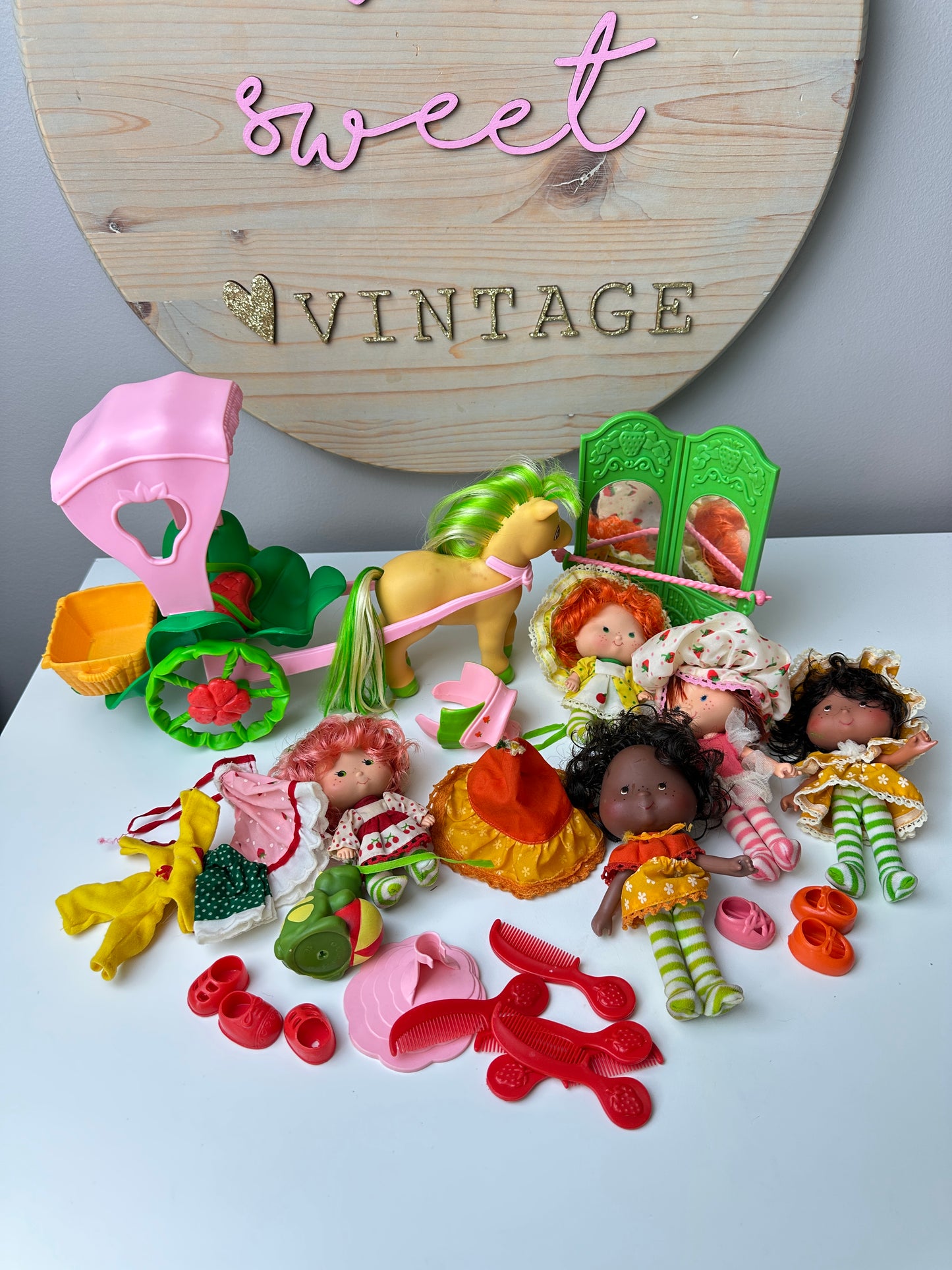 1980s Kenner Strawberry Shortcake Doll Lot [Damaged]