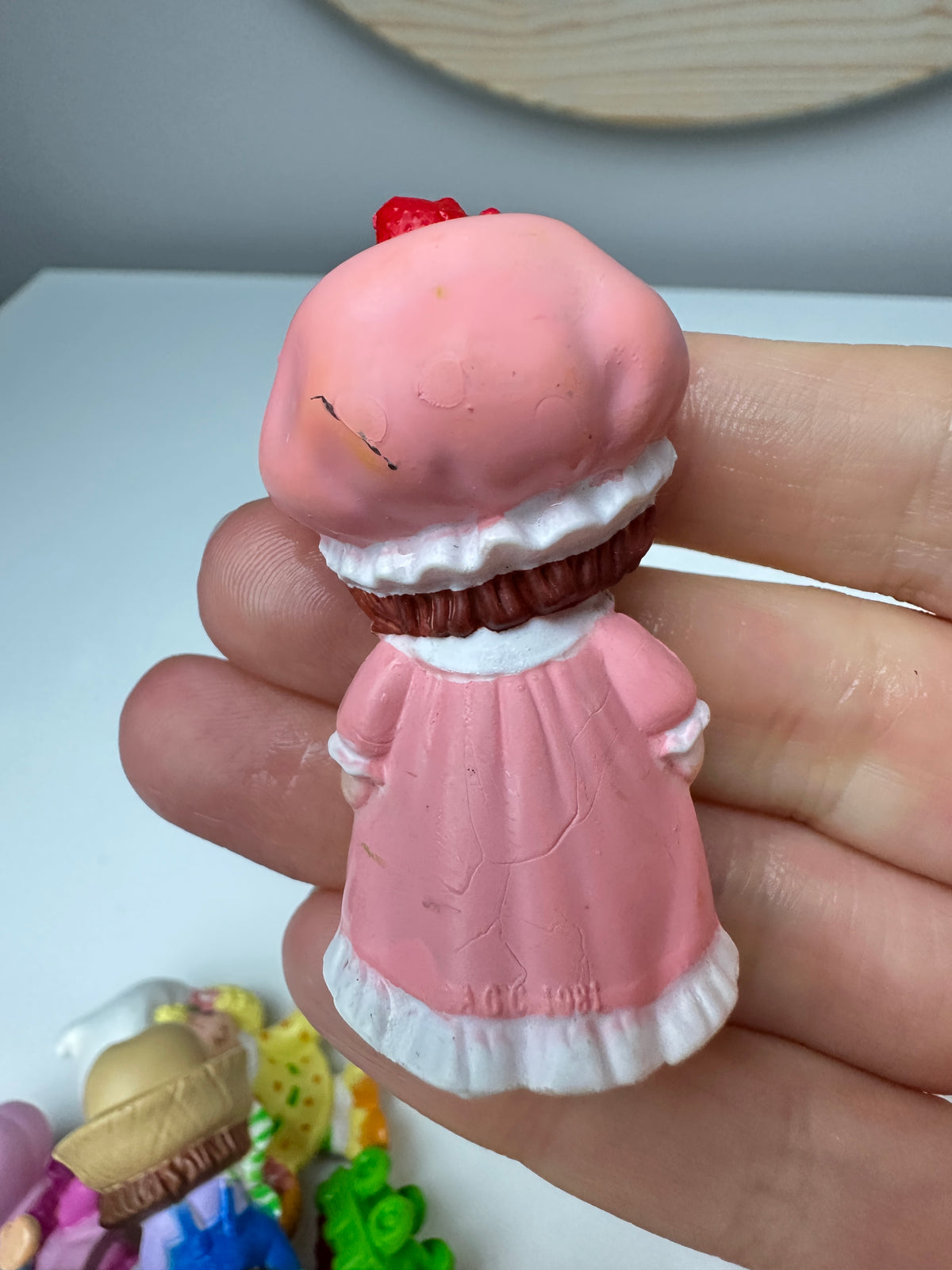 1980s Kenner Strawberry Shortcake in a Nightgown Miniature PVC
