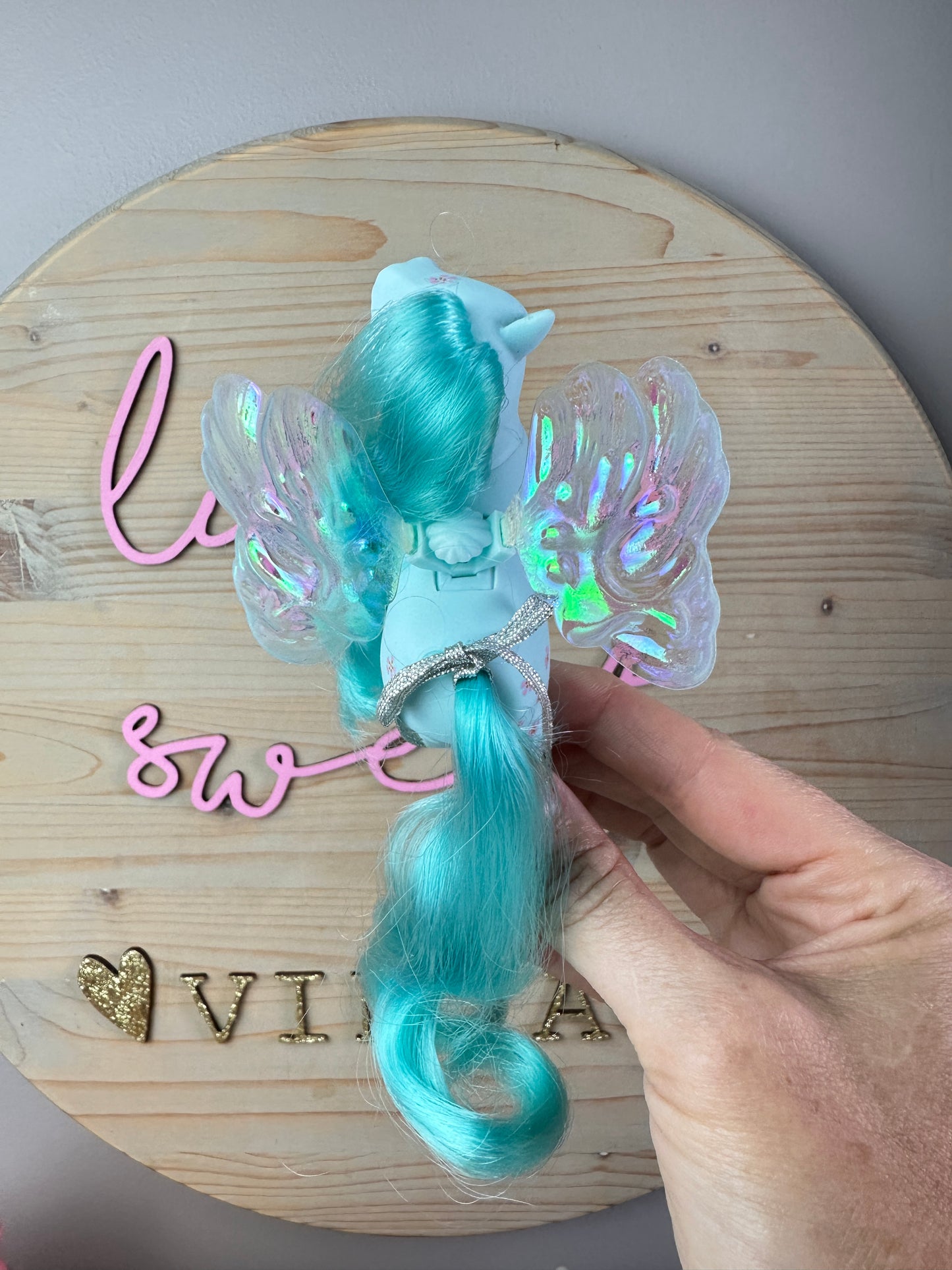 1980s Hasbro My Little Pony Peach Blossom Flutter Pony with Original Wings & Accessories