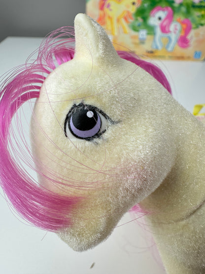 1980s Hasbro My Little Pony So Soft Taffy with Accessories + Back Card