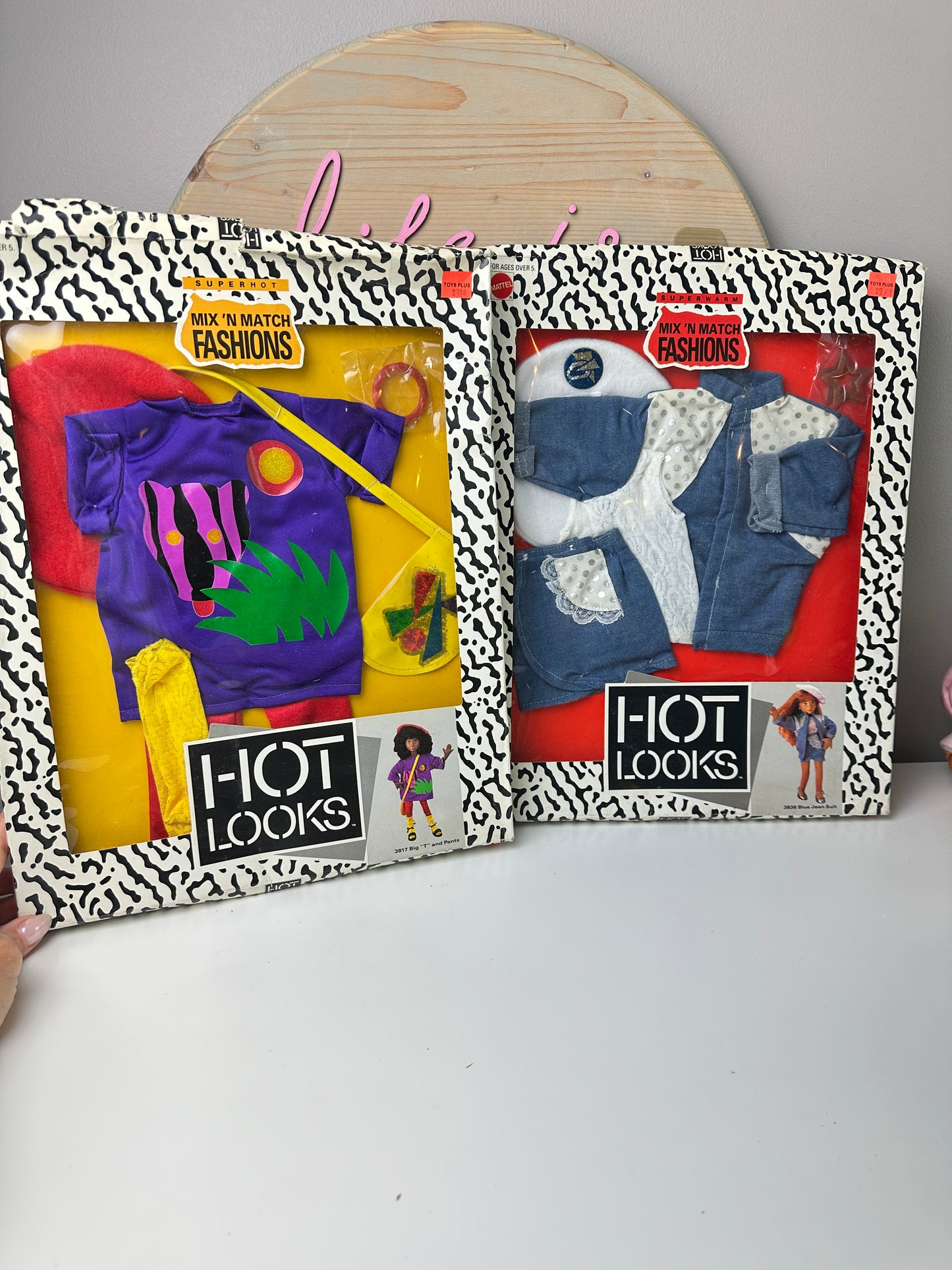 1980s Mattel Hot Looks Doll Outfits NRFB [Lot of 2]
