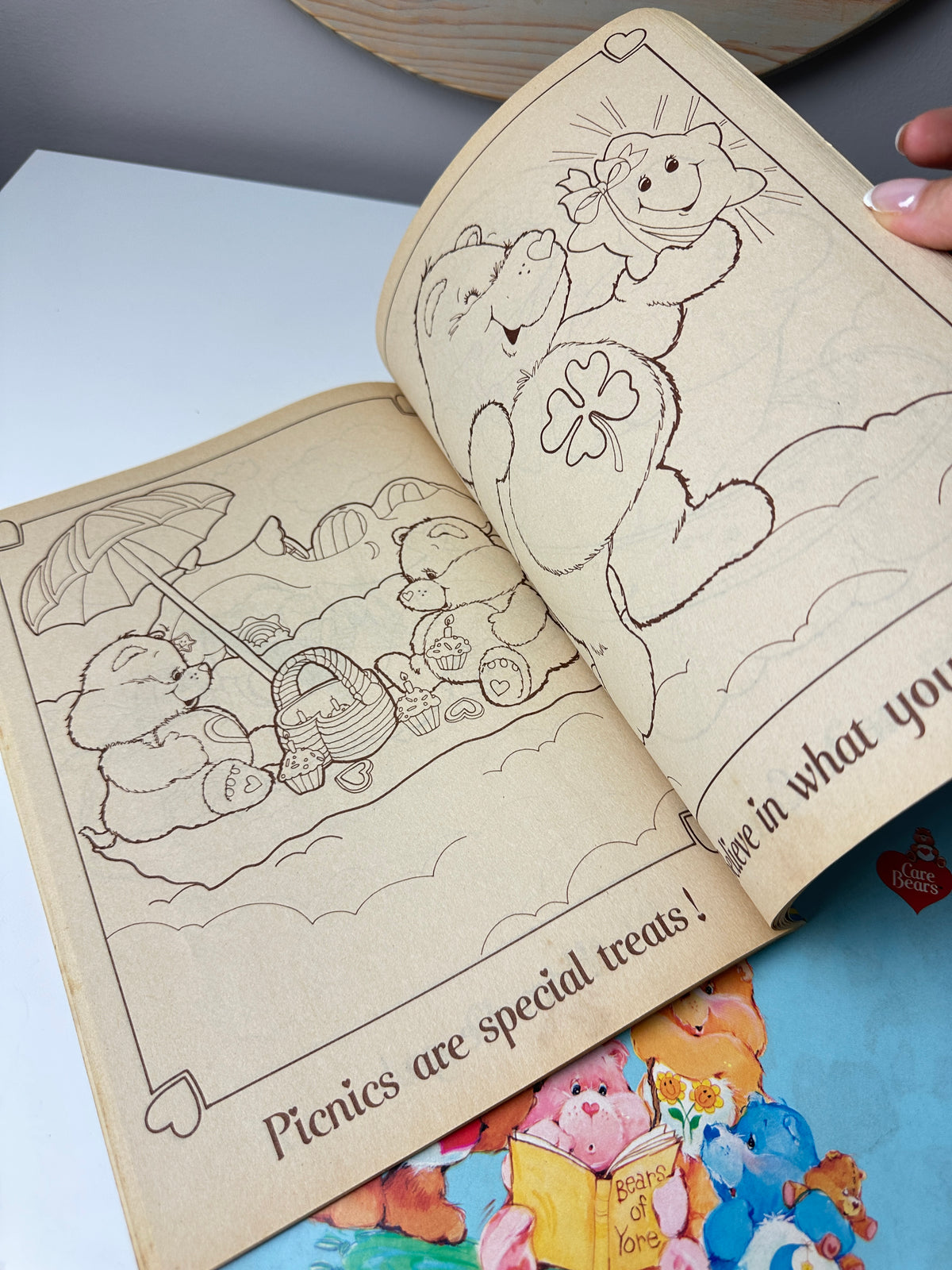 1980s Care Bears Books & Coloring Books Lot