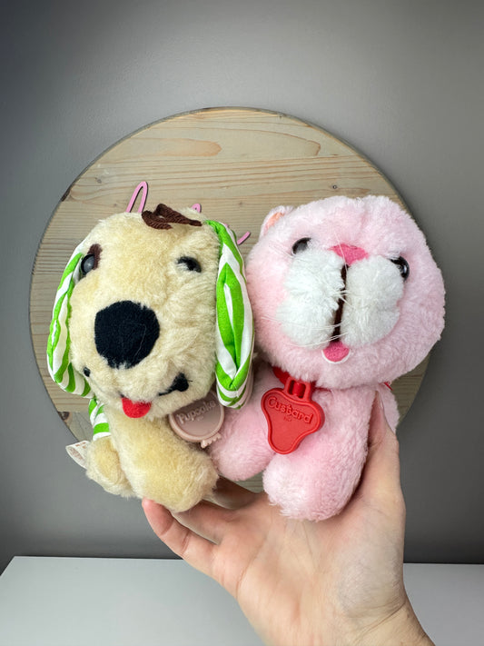 1980 Kenner Strawberry Shortcake Custard & Pupcake Plush *Berry Vault* (Sold Separately)