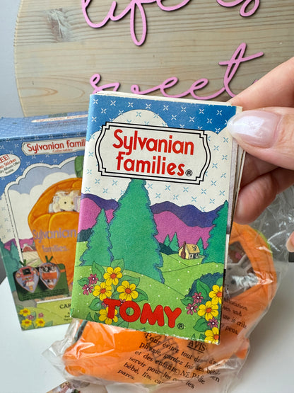 1980s Tomy Sylvanian Families Timbertop Family + Carrot House
