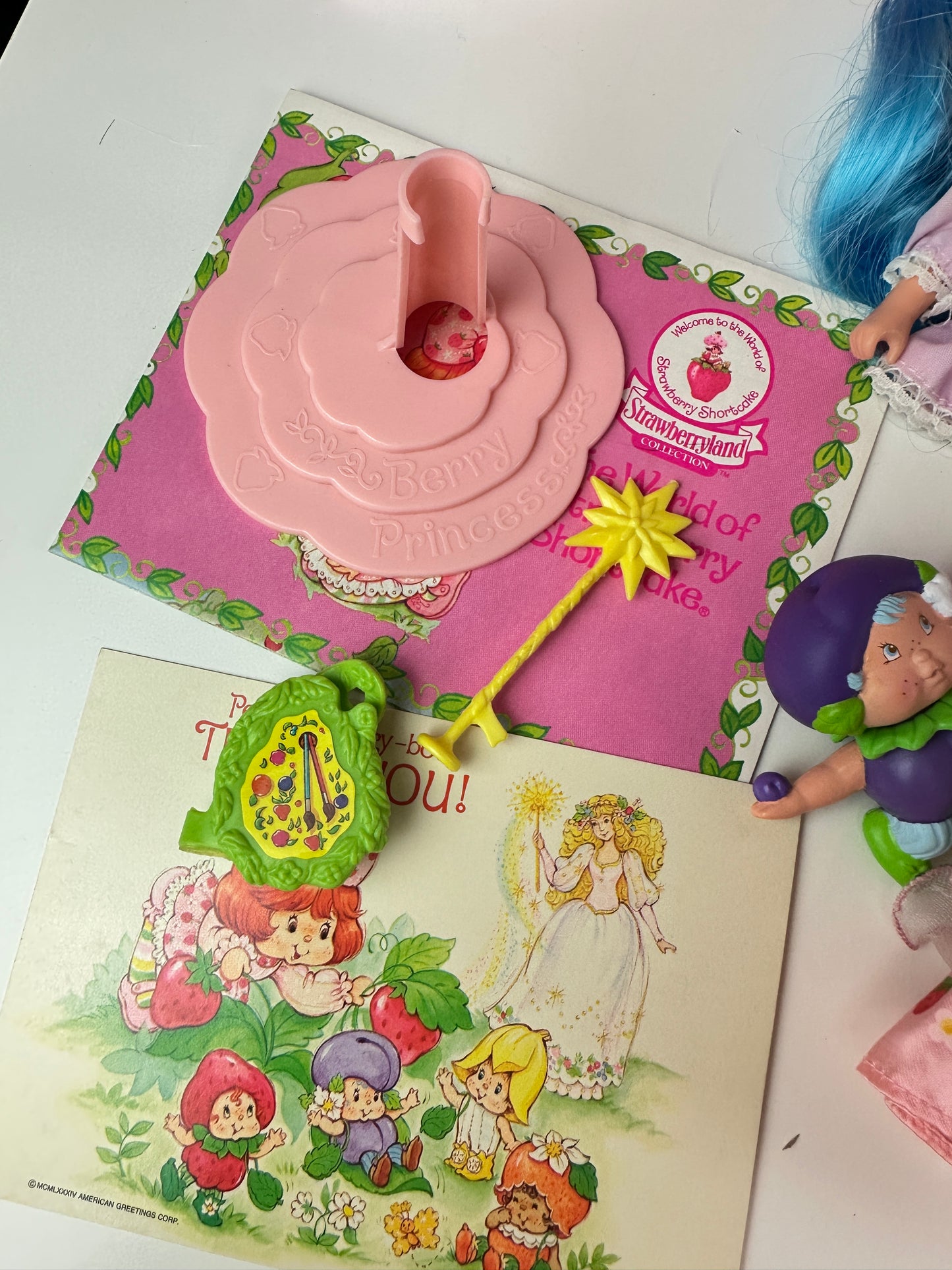 1985 Kenner Strawberry Shortcake COMPLETE Berrykin Doll Collection *Berry Vault*