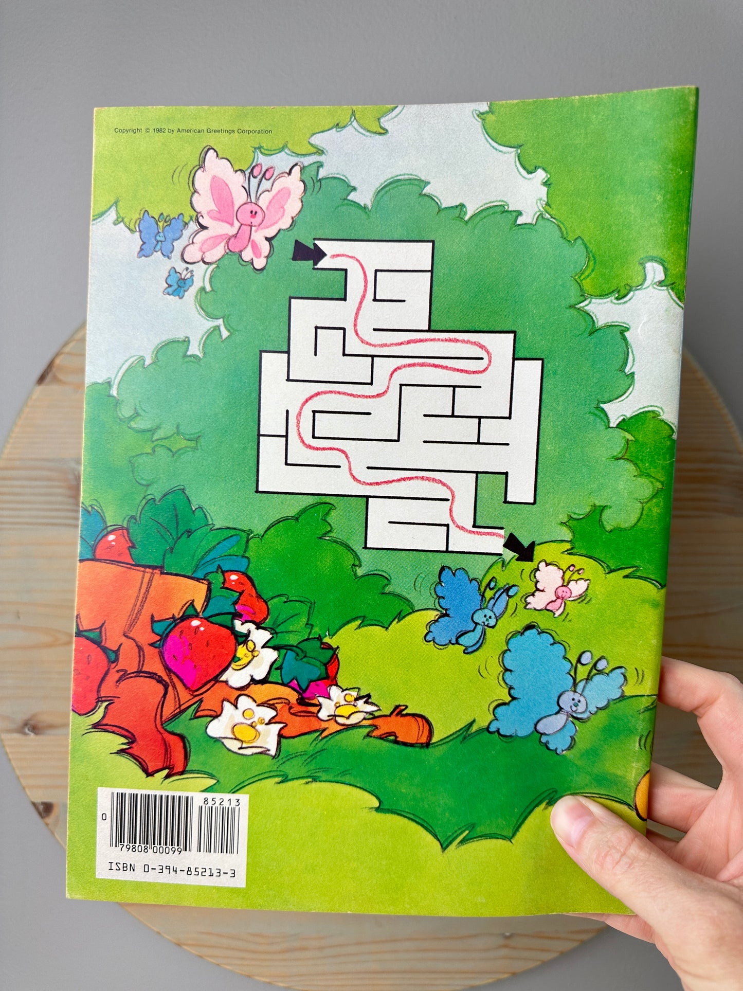 1982 Happy House AGC Strawberry Shortcake Book of Mazes Coloring & Activity Book