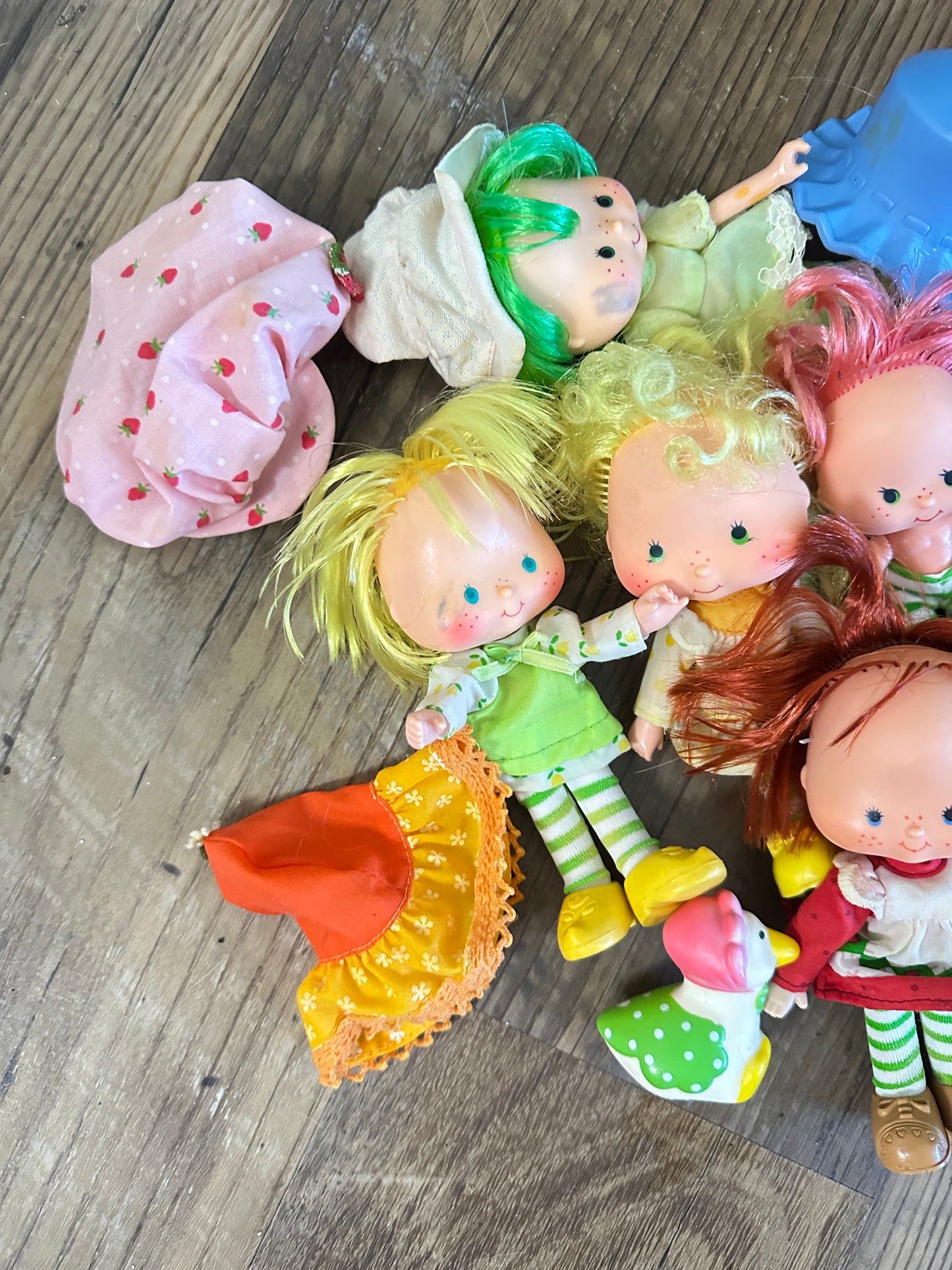 1980s Kenner Strawberry Shortcake Damaged Doll Lot