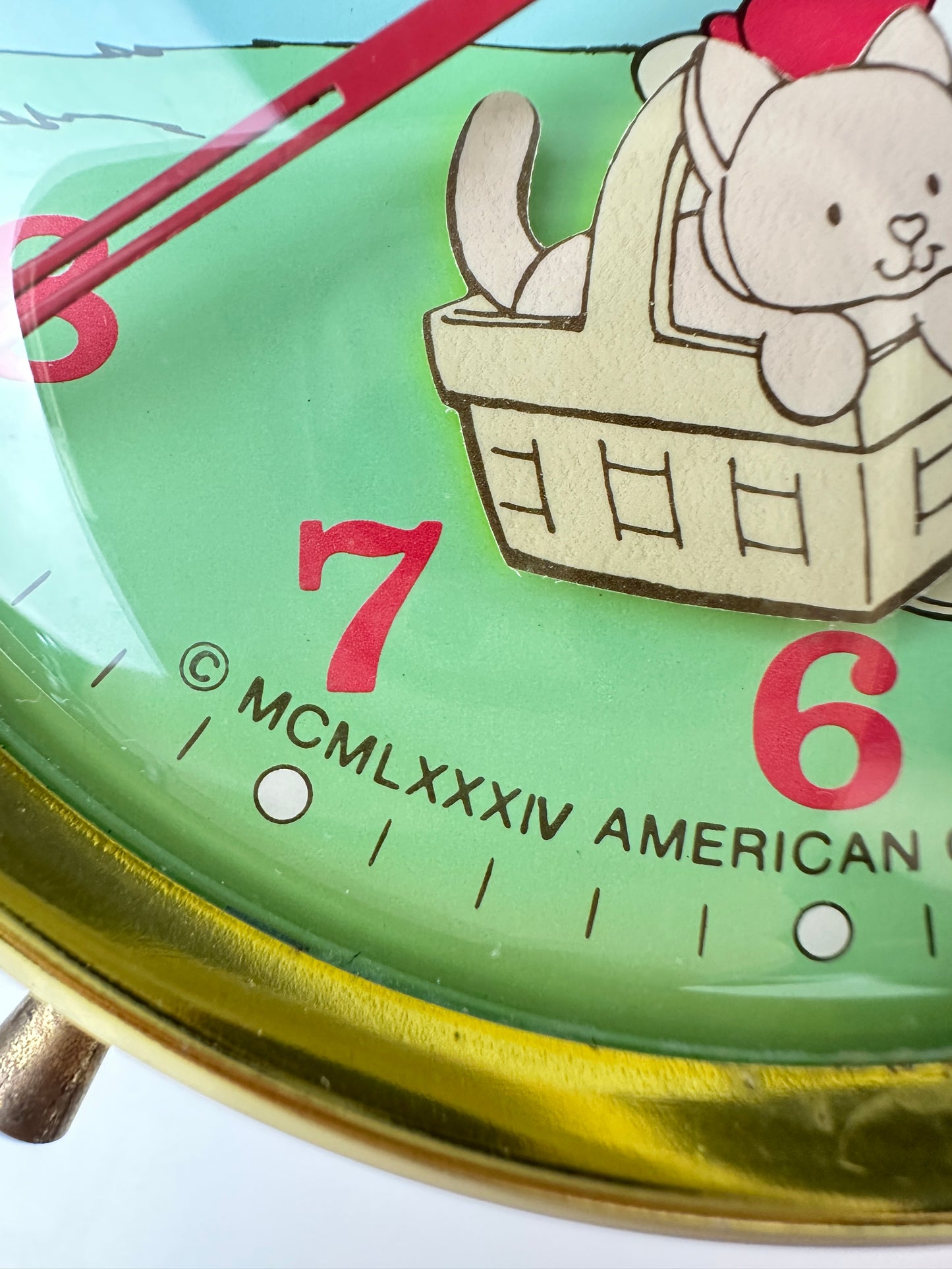 1984 Bradley Time Strawberry Shortcake and Custard Alarm Clock [Not Working]