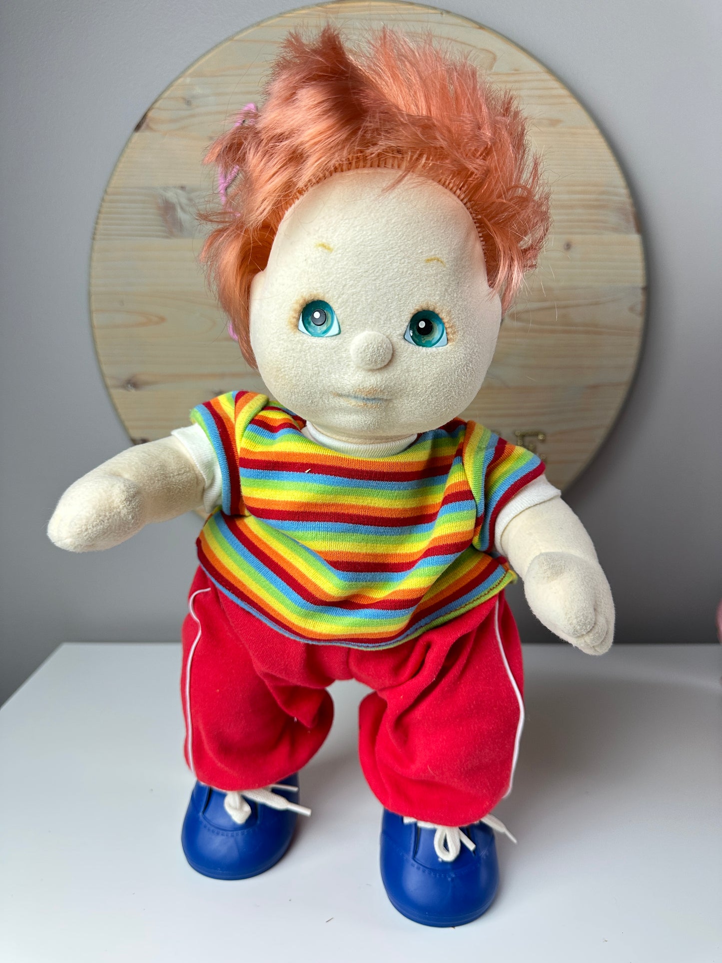 1980s Mattel My Child Doll Green Eyes Red Hair