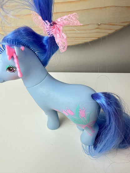 1980s Hasbro My Little Pony Sweetheart Sister Flowerburst with Accessories