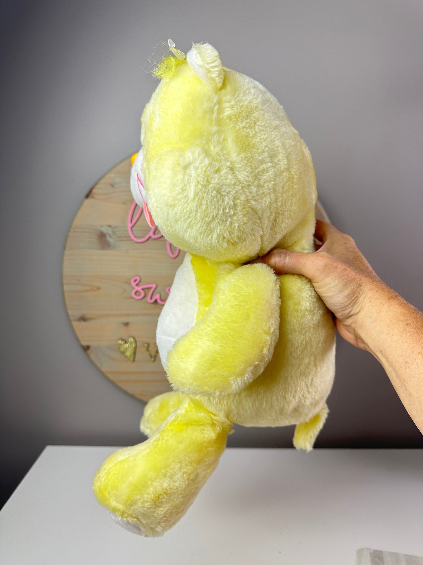 1983 Kenner Care Bears Large 18" Birthday Bear Plush